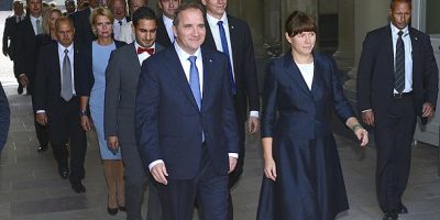 Löfven Cabinet in Stockholm Palace 2014.