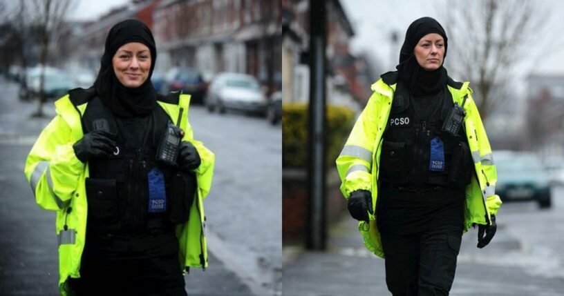 Brittisk poliskvinna